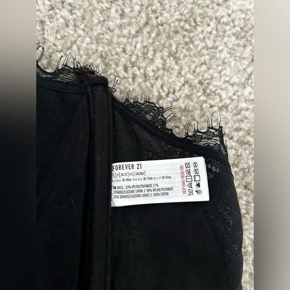 Forever 21 corset top lace black s - Picture 5 of 5